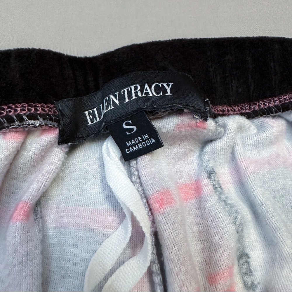 ELLEN TRACY soft fleece plaid PJ pajama set, S. - Picture 8 of 9